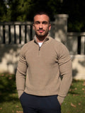 Džemper Half Zip - Bež