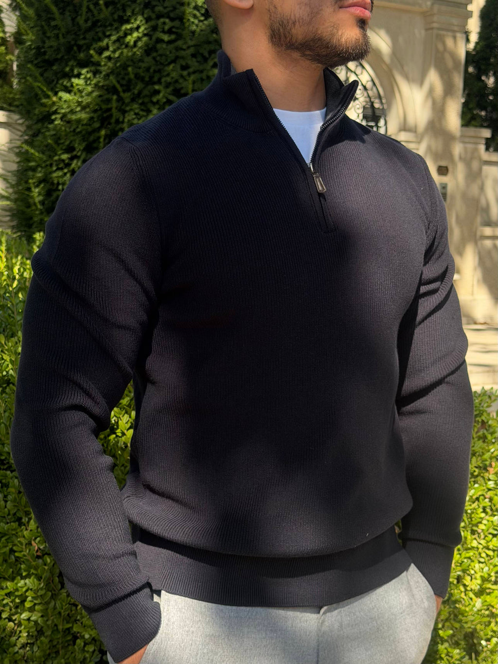 Džemper Half Zip - Teget